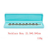 Green Velvet Pendant Necklace Jewelry Box Earring Bracelet Storage