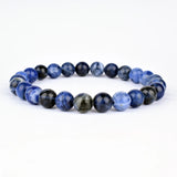 Green Natural Turquoise Agate Lapis Lazuli Bracelet 8MM