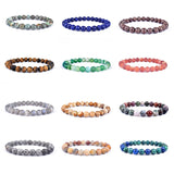 Green Natural Turquoise Agate Lapis Lazuli Bracelet 8MM