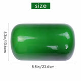 Classic Green Glass Banker Lamp Cover