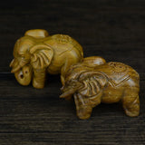 Green Sandalwood Hand-Carved Animal Pendant Necklace