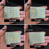 Metal Epoxy DIY Crafts Stickers - 26-Letter English Words for DIY Crafts