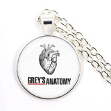 Grey Anatomy Necklace You Are My Person Art Photo Cartoon Doctor Nurse Glass Nec