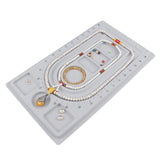 Grey Flocked Beading Tray for Jewelry Making