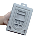 Grey Flocked Beading Tray for Jewelry Making