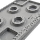 Grey Flocked DIY Beaded Board Plate Collection Plastic Small 20cm