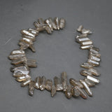 Grey Crystal Quartz Beads Choker Pendant Necklace