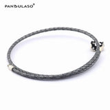 Grey Moments Double Woven Leather Bracelet for Woman DIY Jewelry