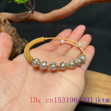 Grey Pearl Bracelets Charm Beaded Jewelry 925 Silver Bangles
