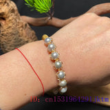 Grey Pearl Bracelets Charm Beaded Jewelry 925 Silver Bangles