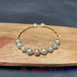 Grey Pearl Bracelets 925 Silver Vintage Charms Beaded Jewelry