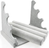 Grey Velvet 3 Tier Bracelet Watch Stand Holder
