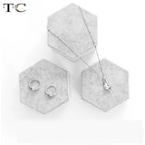 Grey Velvet Jewelry Display Stand Necklace Ring Earring Bracelet