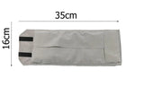 Grey Velvet Jewelry Portable Carrying Bag Rings Travel Roller Cases