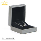 Premium Grey PU Leather Jewelry Box - Ring, Bracelet, Necklace Storage