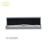 Premium Grey PU Leather Jewelry Box - Ring, Bracelet, Necklace Storage