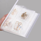Grid Transparent Jewelry Storage Collection Gift with Zip-lock Bag