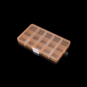 Adjustable Plastic Jewelry Beads Storage Box Case Container Organize