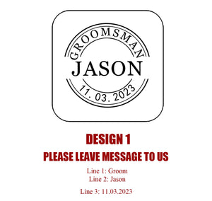 Personalized Wooden Cufflinks - Groomsmen Gift
