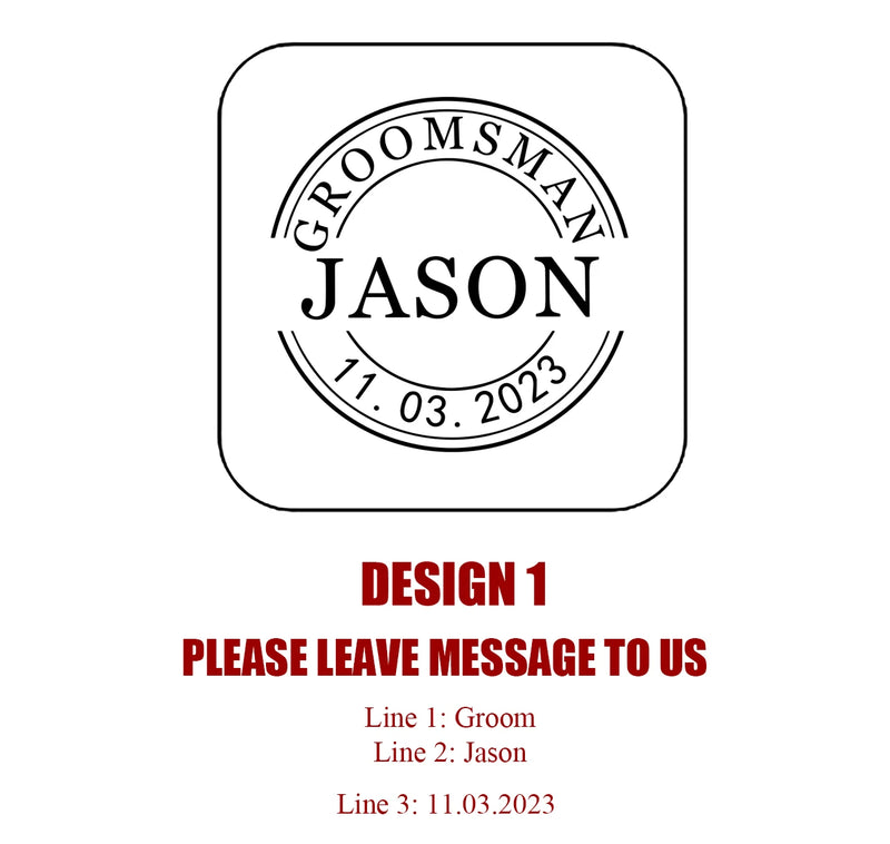 Personalized Wooden Cufflinks - Groomsmen Gift