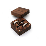 Personalized Wooden Cufflinks - Groomsmen Gift
