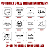 Personalized Wooden Cufflinks - Groomsmen Gift
