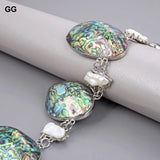 GuaiGuai 20mm Biwa Pearl Paua Abalone Shell Necklace
