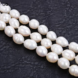 GuaiGuai 3 Strand 12MM Rice Pearl Bracelet Women