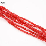 Red Jades Gems Stone Bracelet with Cz Clasp