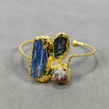 GuaiGuai Kyanite Bangle Tourmaline Cuff, Lady Party Jewelry