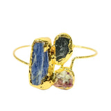 GuaiGuai Kyanite Bangle Tourmaline Cuff, Lady Party Jewelry