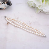 GuaiGuai Jewelry 4-Strand Pearl Bracelet for Women