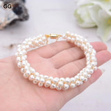 Natural Cultured Pearl Bracelet Adjustable for Women