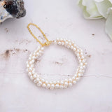 Natural Cultured Pearl Bracelet Adjustable for Women