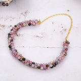 Natural Light Tourmaline Bangle Bracelet