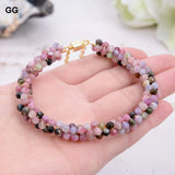 Natural Light Tourmaline Bangle Bracelet