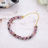 Natural Light Tourmaline Bangle Bracelet