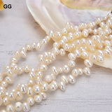 GuaiGuai Jewelry Natural 5 Strands Top-Drilled Rice Pearl Bracelet