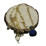 Real Pearl Labradorite Bottle Pendant Necklace For Women