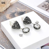 Keshi Pearl Marcasite Earrings