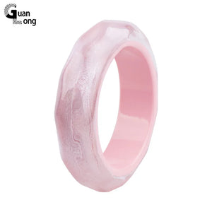 Colorful Acrylic Wide Bracelet Vintage Charm Party Jewelry