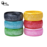 Colorful Charm Hand Bangle Wide Acrylic Bangles for Women