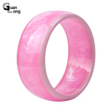Colorful Charm Hand Bangle Wide Acrylic Bangles for Women
