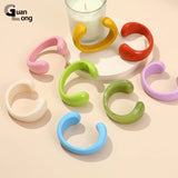 Colorful Acrylic Indian Bangles with Charms Circle Bracelet