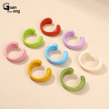 Colorful Acrylic Indian Bangles with Charms Circle Bracelet