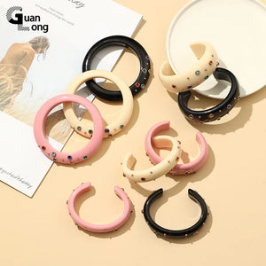 Indian Bangles Bracelet Women Resin Charms Crystal Jewelry