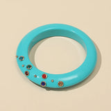 Indian Bangles Bracelet Women Resin Charms Crystal Jewelry