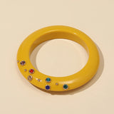 Indian Bangles Bracelet Women Resin Charms Crystal Jewelry