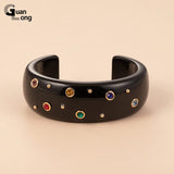 Indian Bangles Bracelet Women Resin Charms Crystal Jewelry