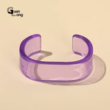 Transparent Open Bracelet Bangle for Women Indian Jewellery Resin Acrylic